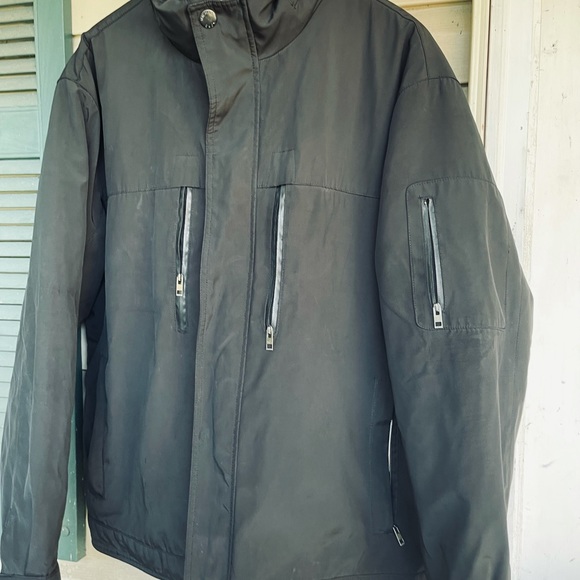 Mens Michael Kors zip out lining insulated jacket - Picture 3 of 9